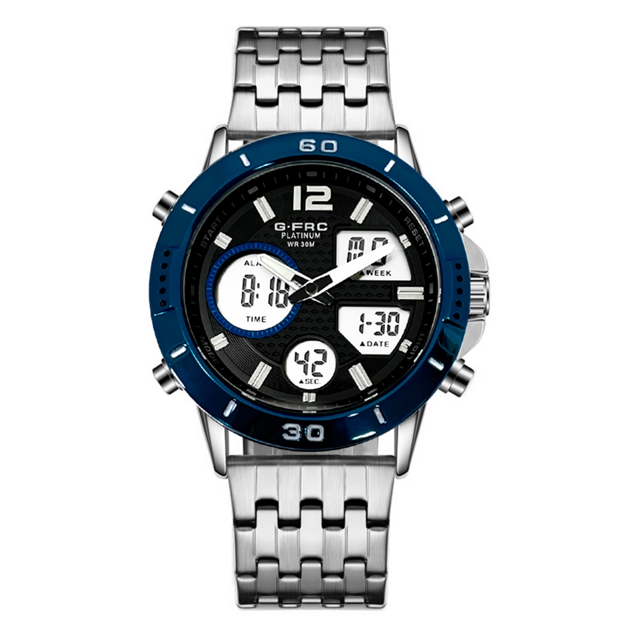 Reloj G-force Original Al173 Digital Acero Hombre + Estuche